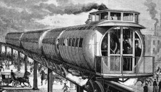 Illustration for article titled Algunos de los trenes más extraños jamás inventados